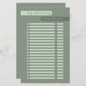 食料品チェックリスト (正面/裏面)