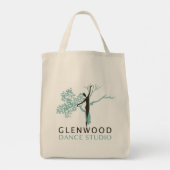 食料品トート（黒いロゴ） トートバッグ (裏面)