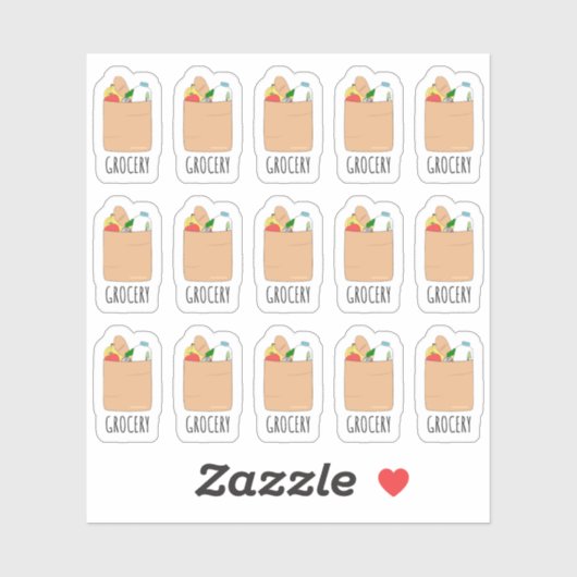 食料品バッグデイリーショッピングプランナー シール (シート)