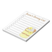 食料品パーソナライズされたショッピングリストバナナプリン ノートパッド (回転)