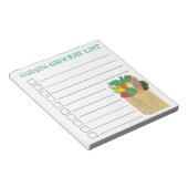 食料品パーソナライズされたショッピングリスト食料品 ノートパッド (アングル)