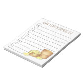 食料品パーソナライズされたリストのビスケットとグレービー ノートパッド (回転)