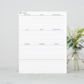 食料品リストプランナーの挿入ページ (スタンド正面)