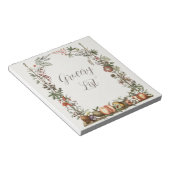 食料品リスト ノートパッド (アングル)