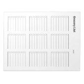 食料品リスト ノートパッド (正面)