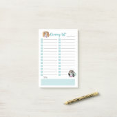 食料品リスト |投稿 |カバリエデザイン ポストイット (デスク上)