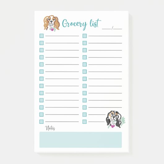 食料品リスト |投稿 |カバリエデザイン ポストイット (正面)