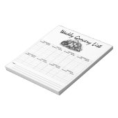 食料品一覧メモ帳 ノートパッド (回転)