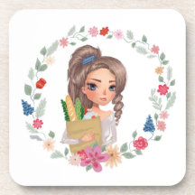 食料品付き女の子