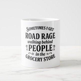 食料品店の交通渋滞のユーモア ジャンボコーヒーマグカップ