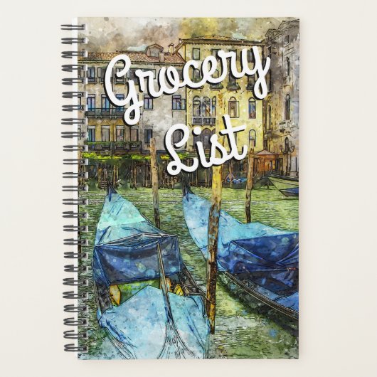 食料品店への旅ヴェネツィアゴンドラ プランナー手帳 (正面)