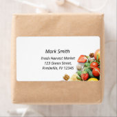 食料品店農家市場ラベル野菜ショップ ラベル (インサイチュ)