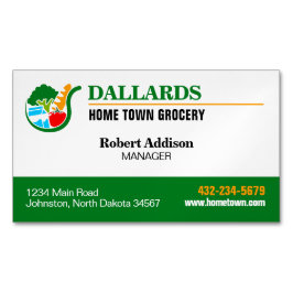 食料品店 マグネット名刺