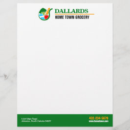 食料品店 レターヘッド