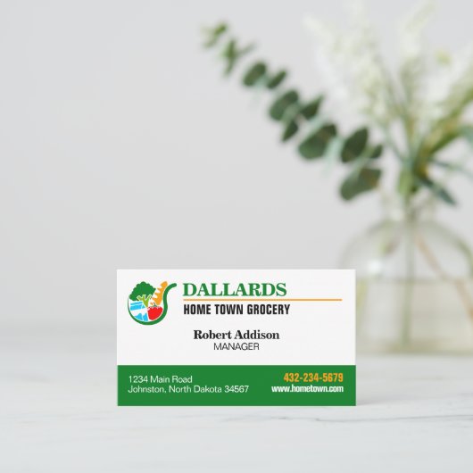 食料品店 名刺 (スタンド正面)