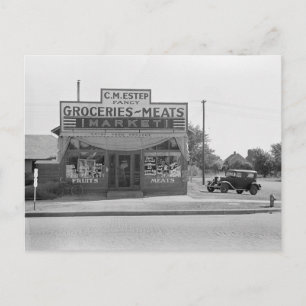 食料品店, 1938年 ポストカード