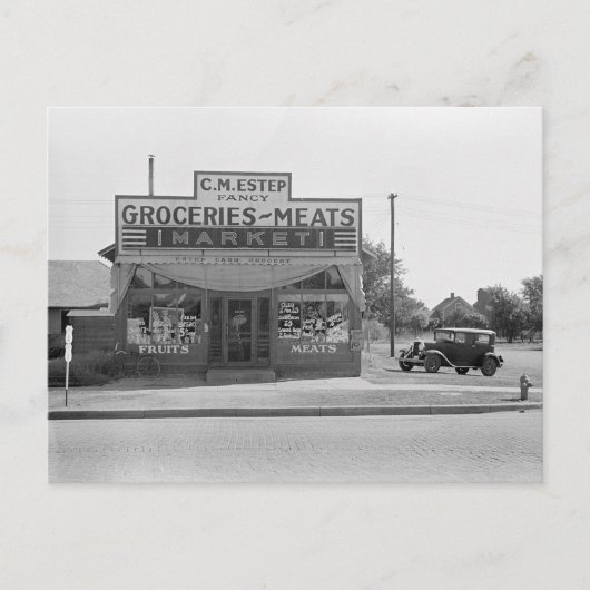 食料品店, 1938年 ポストカード (正面)