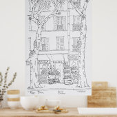 食料品店 Rue Brea，パリ，フランス ポスター (キッチン)