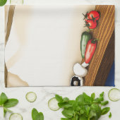 食料品紙バッグキャットクティヘンブルー キッチンタオル (折り畳み)