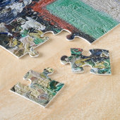 食料品通り | ルーアンフランス1898カミーユピサール ジグソーパズル (側面)