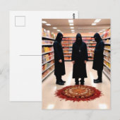 食料品風変わり店はがき内のオカルト儀式 ポストカード (正面/裏面)