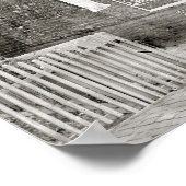 食料品&肉市場， 1916.ヴィンテージ写真 ポスター (角)