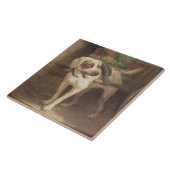 食料商人の犬(パネルの油) タイル (側面)