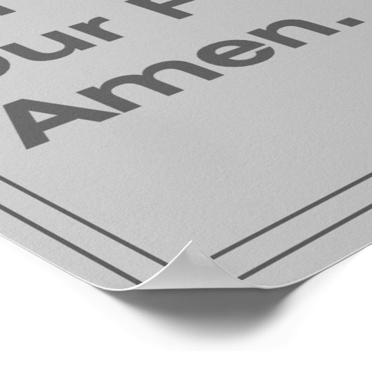 食料恵み ポスター (角)