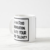 食料準備労働者のすごい才能。コーヒーマグ コーヒーマグカップ (正面左)