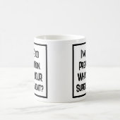 食料準備労働者のすごい才能。コーヒーマグ コーヒーマグカップ (中央)