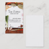 食料調達している新鮮な野菜かシェフの台所 名刺 (正面/裏面)
