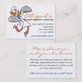 食料調達の個人的なグルメ向きのシェフのテンプレート 名刺 (正面/裏面)