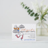 食料調達の個人的なグルメ向きのシェフのテンプレート 名刺 (スタンド正面)