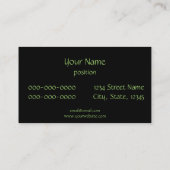 食料調達/食品流通の名刺のtemplat 名刺 (裏面)