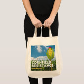 食料雑貨のトート-とうもろこし畑の抵抗 トートバッグ (正面(商品))