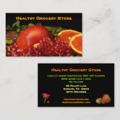 食料雑貨品店 名刺 (正面/裏面)