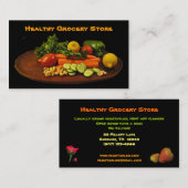 食料雑貨品店 名刺 (正面/裏面)