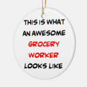 食料雑貨商素晴らし、 セラミックオーナメント (左)