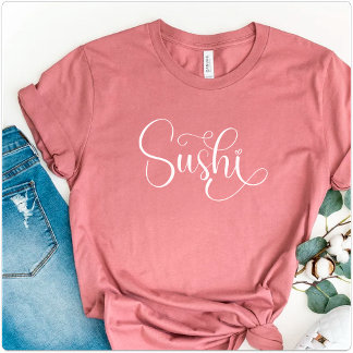 食日本のべ物モダン、寿司、寿司食 Tシャツ