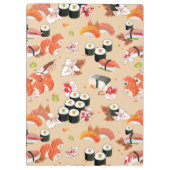 食日本のべ物：すし柄3 クリップボード (裏面)