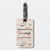 食日本のべ物:すし柄3 ラゲッジタグ (裏面縦)