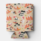 食日本のべ物：すし柄3 缶クーラー (裏面)