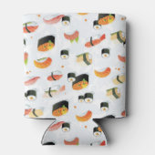 食日本のべ物：すし柄 缶クーラー (裏面)