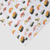 食日本のべ物：すし柄 薄葉紙 (詳細)