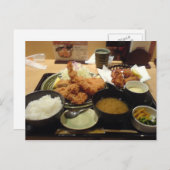 食日本のべ物 – カツ丼ポスカール ポストカード (正面/裏面)