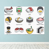 食日本の品 キャンバスプリント (インサイチュ (ウッドフロア))