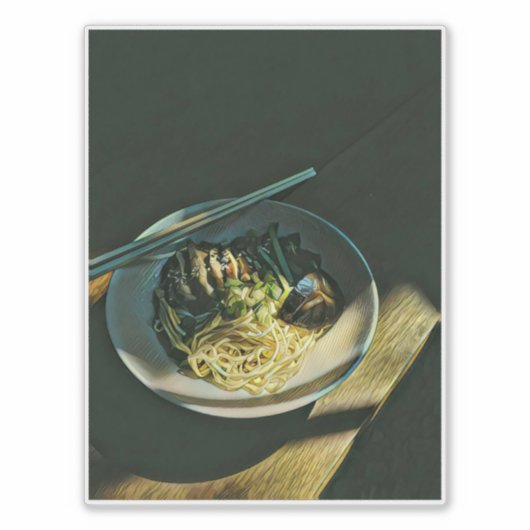 食日本の好き シール (正面)