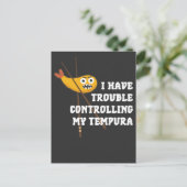 食日本の物天ぷら箸 ポストカード (スタンド正面)