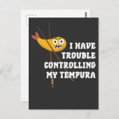 食日本の物天ぷら箸 ポストカード (正面/裏面)