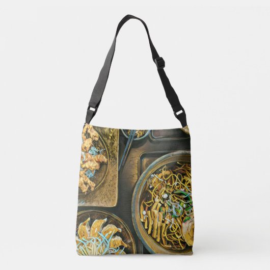 食日本の物好きのギフト クロスボディバッグ (裏面)